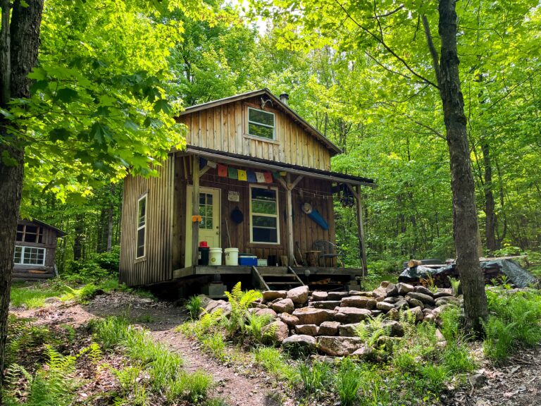 30 acres with Two Off- Grid Adirondack Cabins St. Regis Falls NY