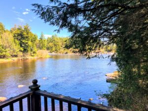 1.6 acre Riverfront Property with Cabin Russell NY